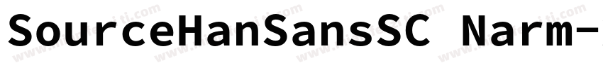 SourceHanSansSC Narm字体转换